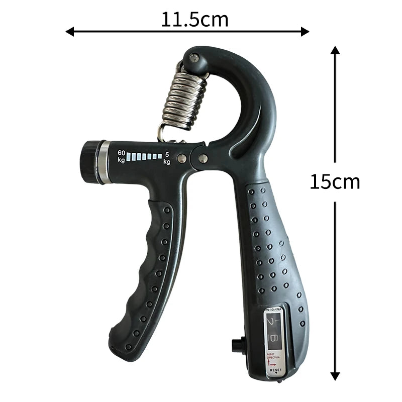 Mechanical Counting Grip Strength Trainer Silicone Grip Ring Wrist Forearm Exercise Fitness For Muscle Building Hand Injury Recovery Rehabilitation Training Decompression Ball