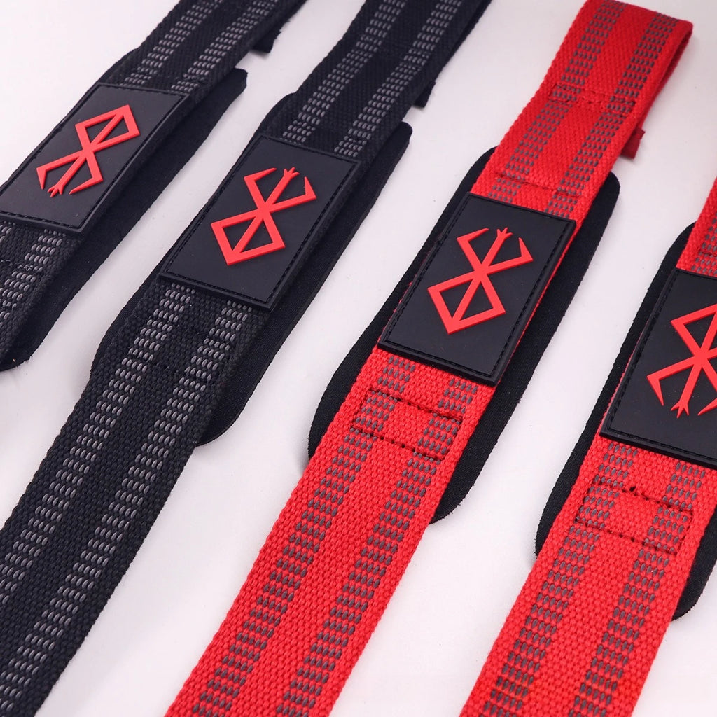 1 Pair Wrist Wraps Anti-slip Fitness Wristband Gym Strength Training Deadlift Squat Straps Pull Up Weightlifting Wrist Support
